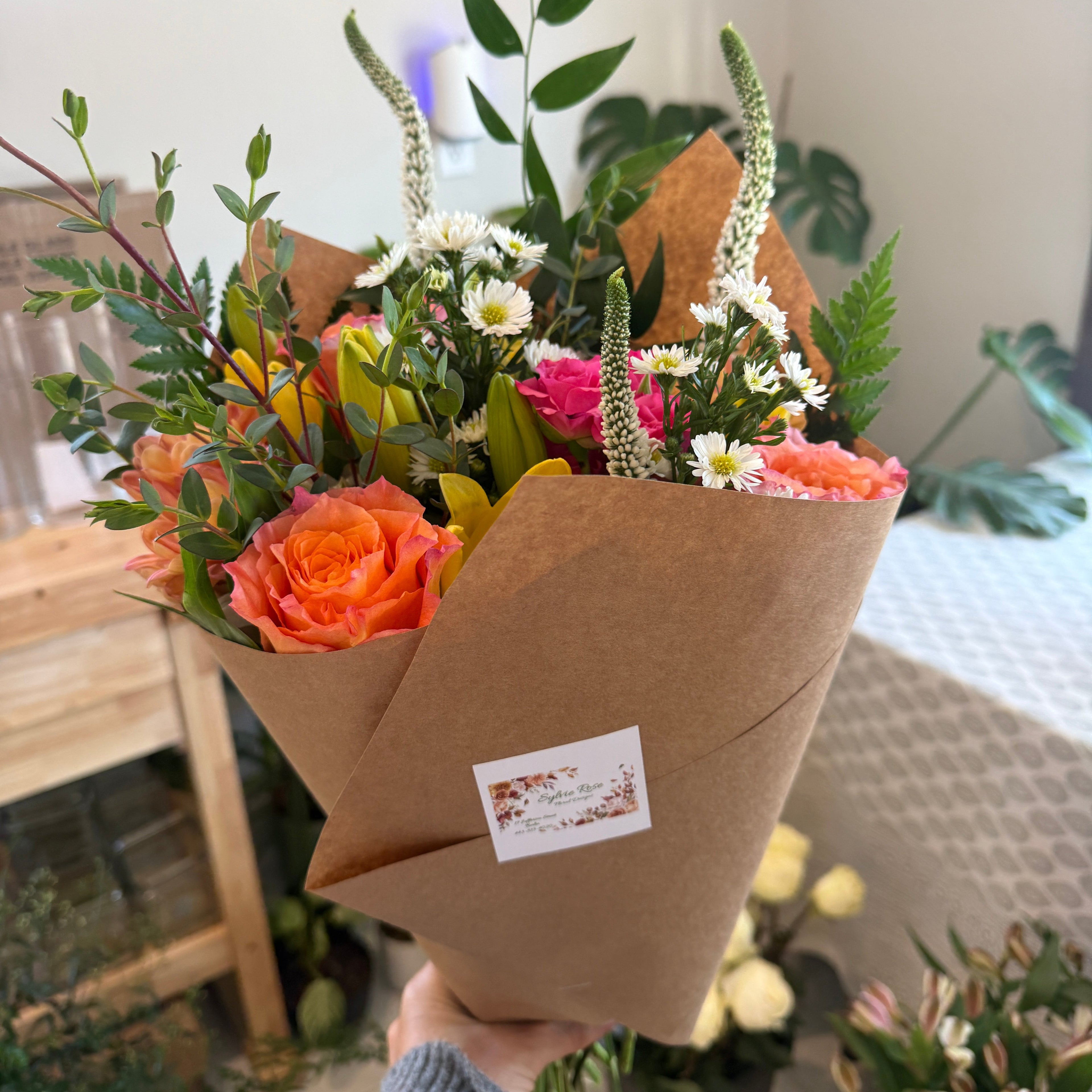 Wrapped Floral Bouquet